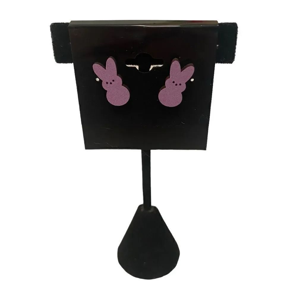 Adorable Handmade Small Pink Peeps Bunny Posts.
